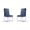 Manhattan Comfort Element Velvet Dining Chair in Blue, PK2 2-DC030-BL - alternate 1